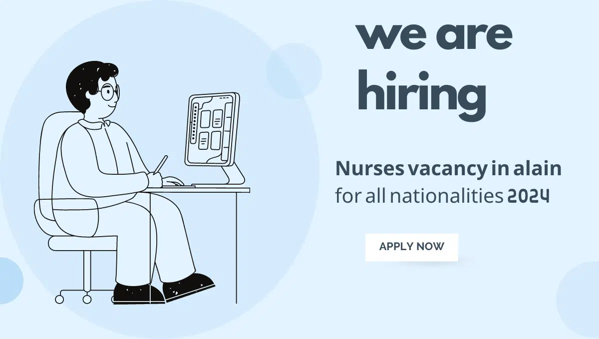 Nurses vacancy in alain for all nationalities 2024